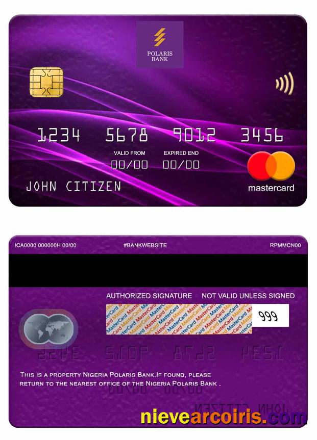 Nigeria Polaris Bank mastercard
